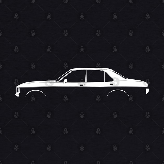 Ford Granada Mk I Silhouette by Car-Silhouettes